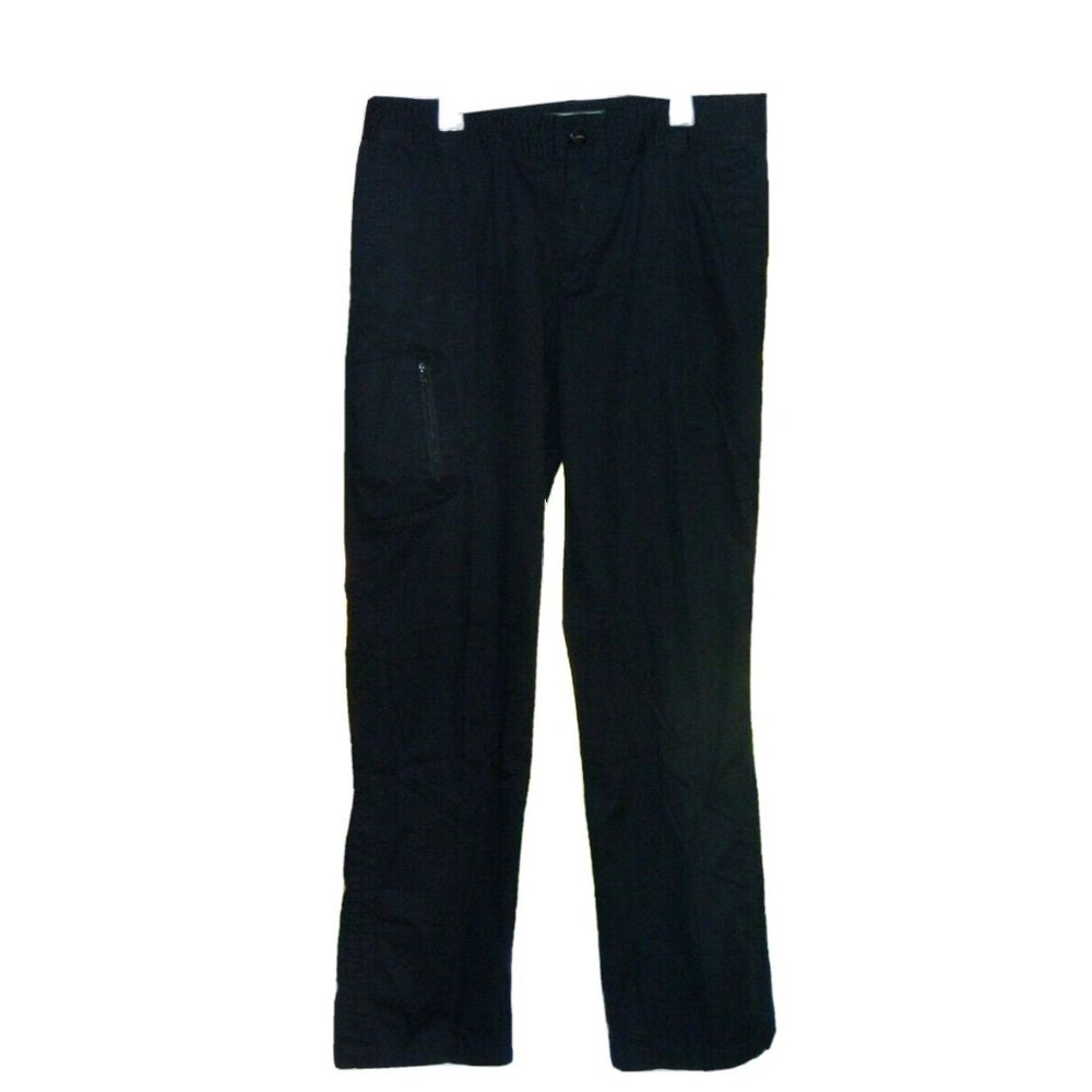 Lauren Ralph Lauren Black Cargo Pants Wide Straight Leg Active Wear Size 8 US